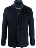 Herno padded-detail single-breasted blazer