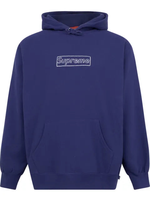 Supreme x Kaws chalk logo hoodie