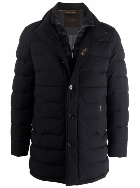 Moorer layered down-padded jacket