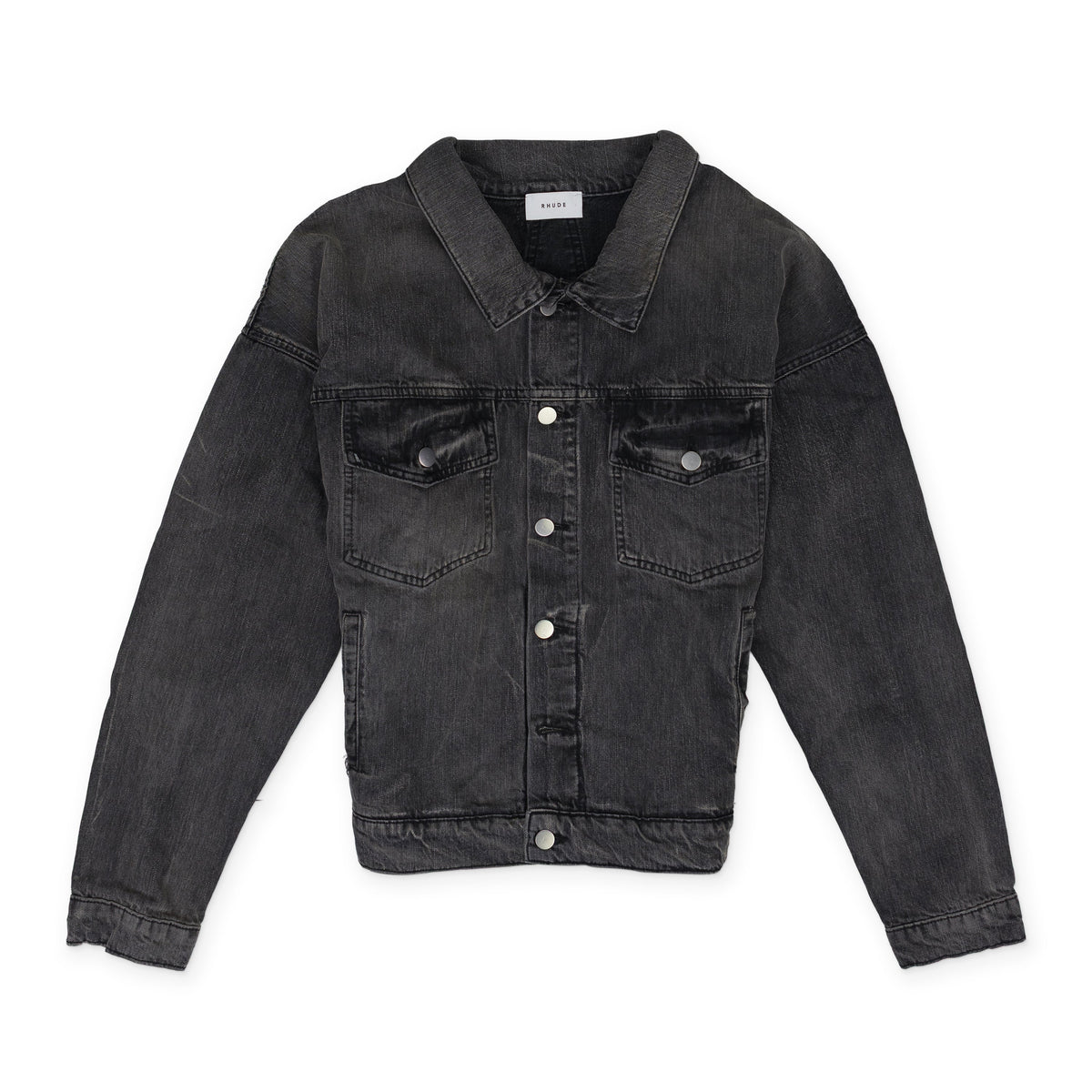 Black Vintage Trucker Jacket