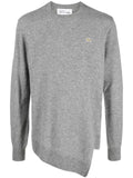 Comme Des Garçons Shirt x Lacoste asymmetric wool sweater