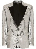 Dolce & Gabbana sequin-embellished tuxedo jacket