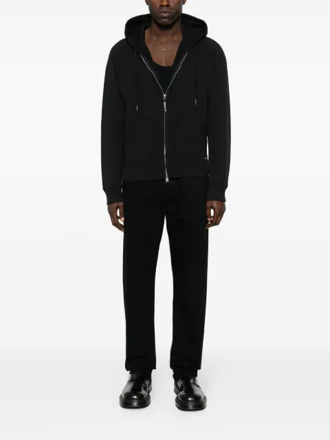 TOM FORD zip-up cotton hoodie