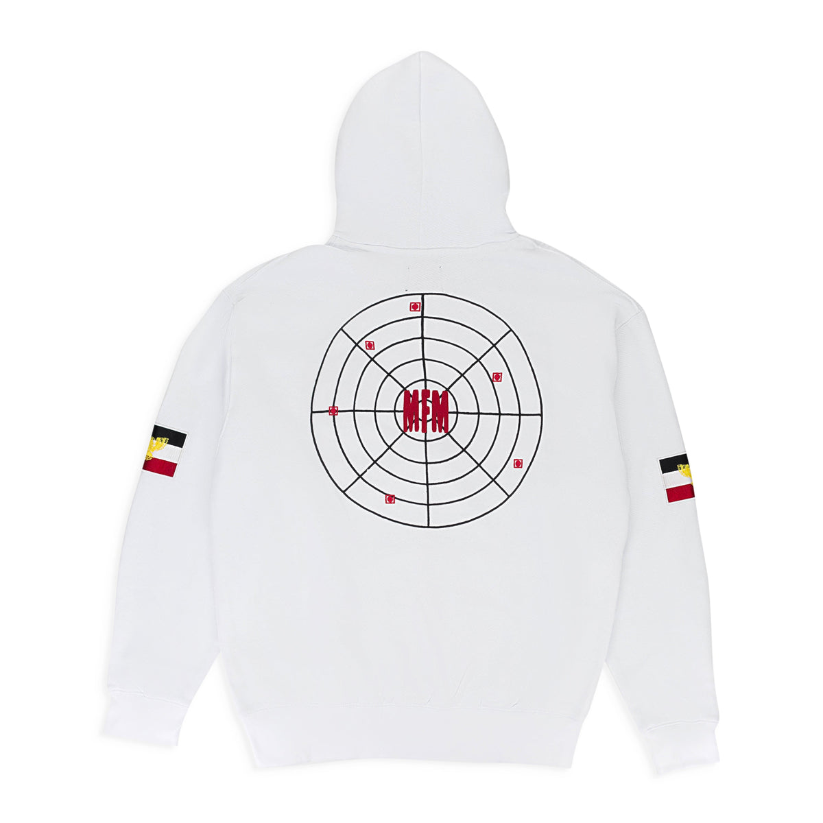 MURD333R.FM WHITE PEACEMAKER 2 HOODIE