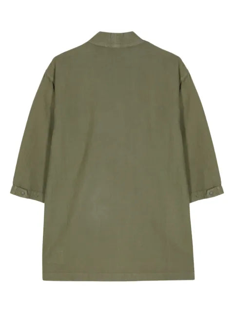 Maharishi tie-fastening cotton-hemp jacket