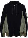 sacai colourblock hoodie