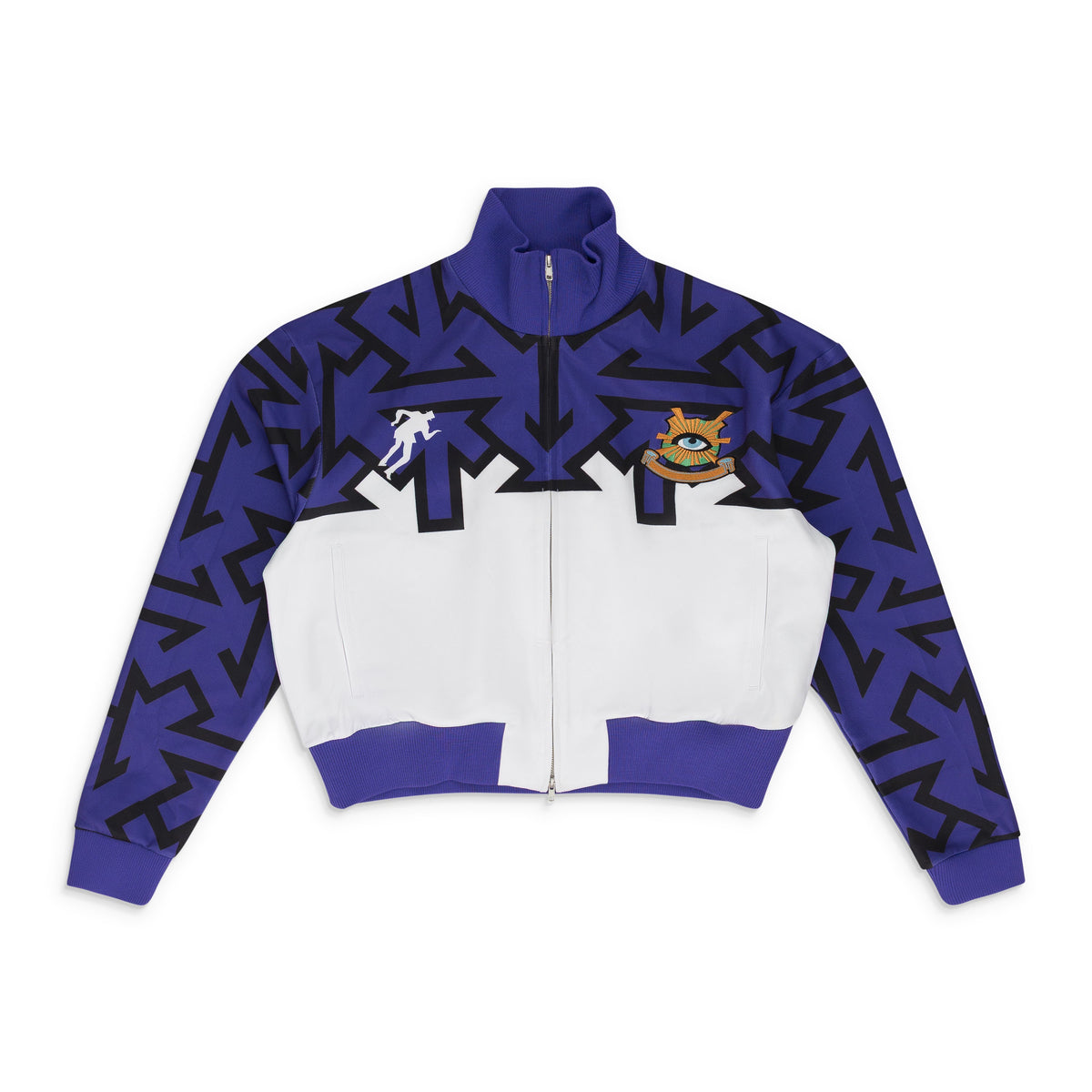 WHITE/PURPLE BAGITOL TRACK JACKET