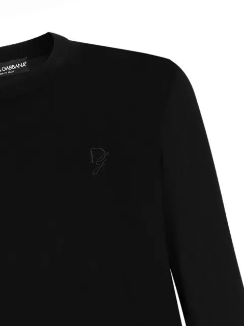 Dolce & Gabbana logo-embroidered sweater