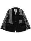 Black Comme Des Garçons tulle blazer