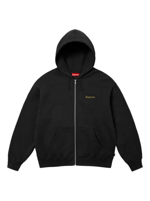 Supreme crest zip-up "SS 25 - Black" hoodie