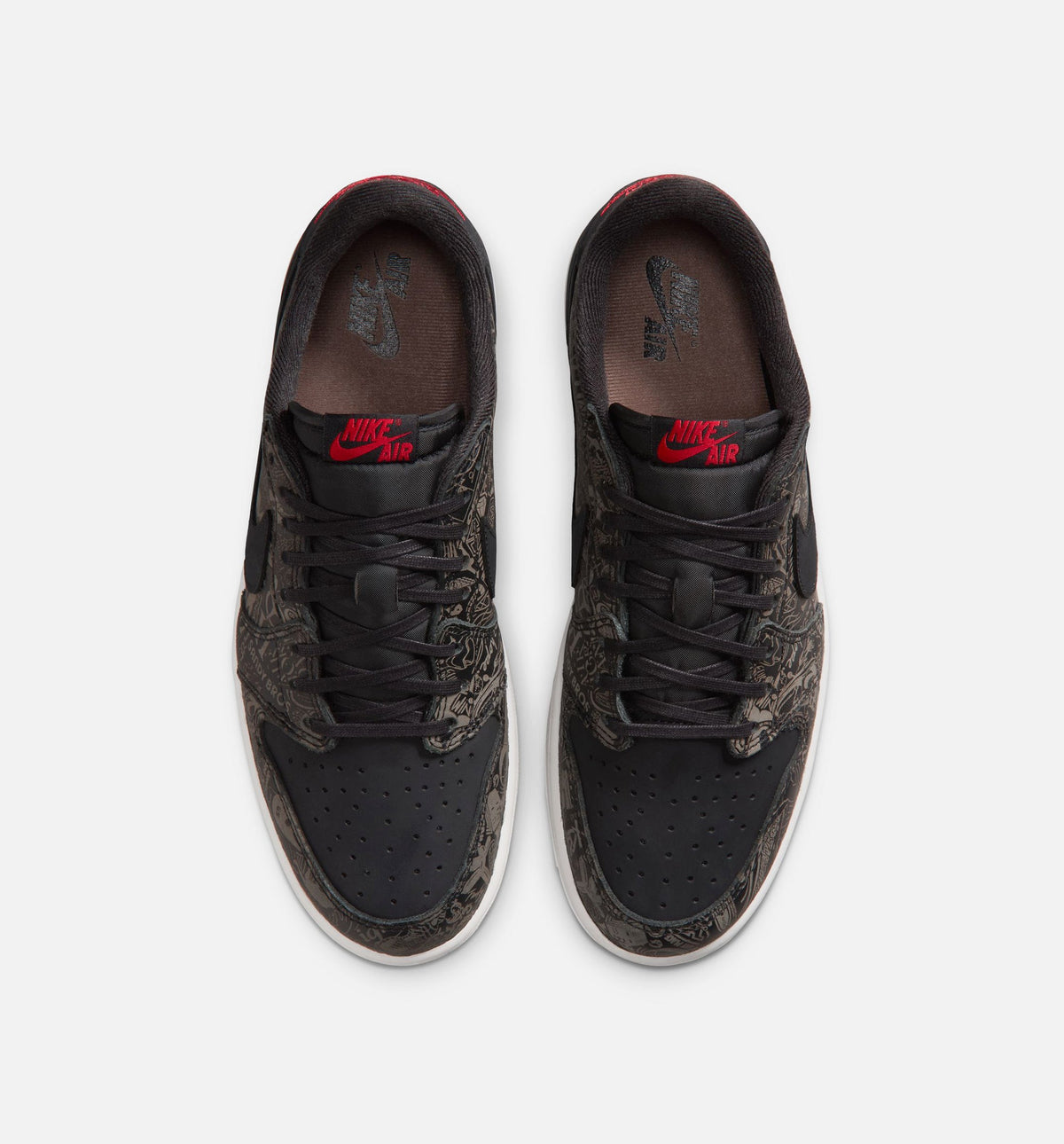 Air Jordan 1 Retro Low OG 'Laser Black and Varsity Red' - Men's Lifestyle Sneaker (Black/Varsity Red/Summit White)