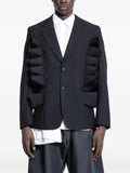 Comme des Garçons Homme Plus ruffled pinstripe blazer