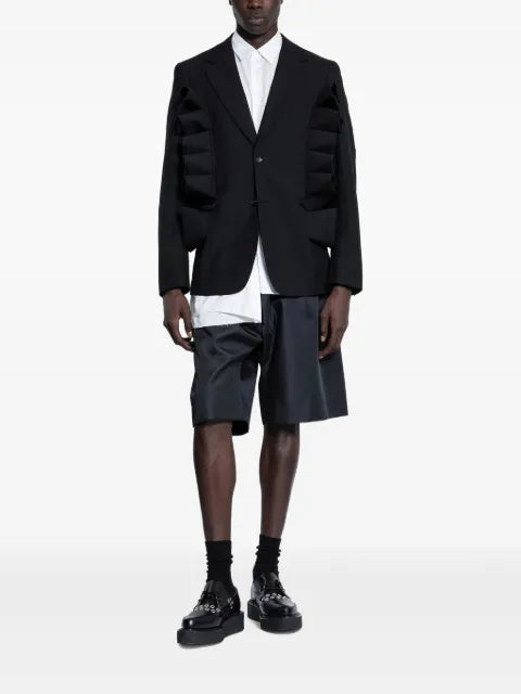 Comme des Garçons Homme Plus ruffled pinstripe blazer