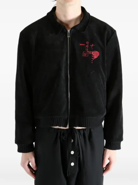 Enfants Riches Déprimés Constructivist suede jacket