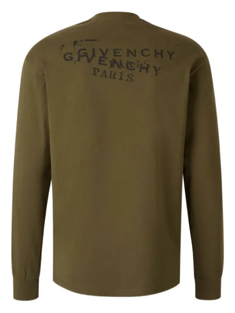 Givenchy T-shirt in cotton with givenchy stamp print
