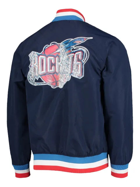 Mitchell & Ness x  Houston Rockets logo-detail jacket