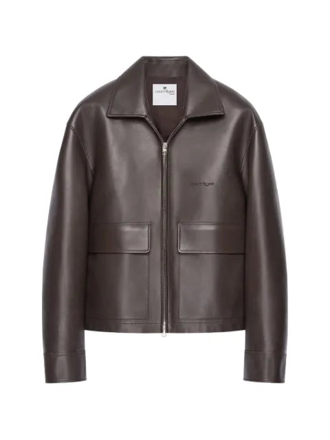 Courrèges 2-pocket leather jacket