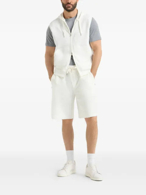 Brunello Cucinelli zipped sleeveless hoodie