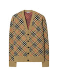 Burberry check cotton wool cardigan