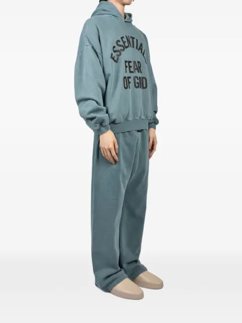 FEAR OF GOD ESSENTIALS Campus 90s logo-print hoodie