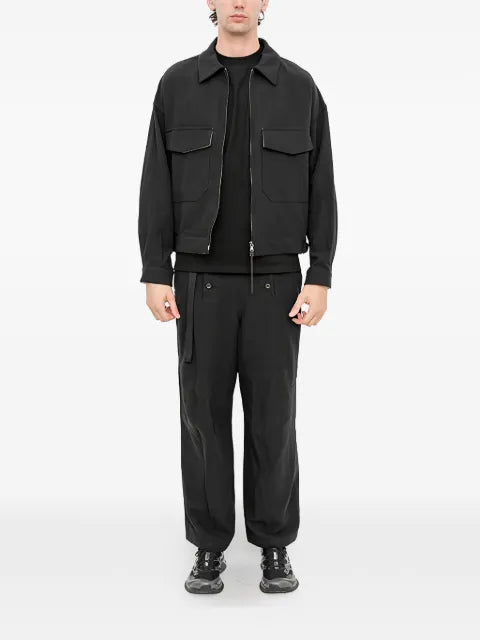 The Viridi-Anne flap-pocket bomber jacket
