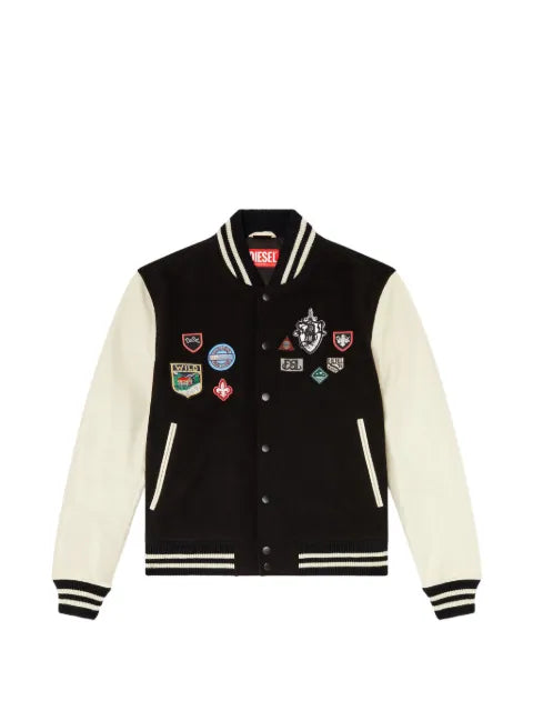 Diesel L-Arry-Patch leather jacket
