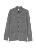 Eleventy flecked-knit button-up cardigan