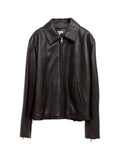 LOEWE leather jacket with zip fastening