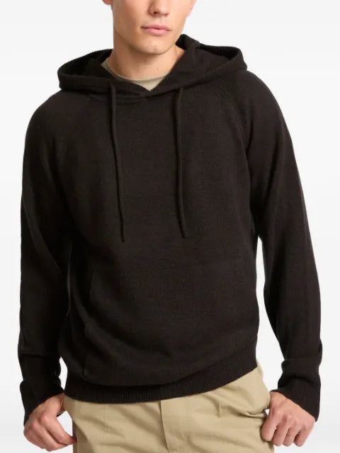 Yves Salomon drawstring raglan-sleeve hoodie