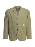 Danton logo-patch notched-lapels jacket