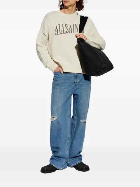 AllSaints logo-lettering sweater