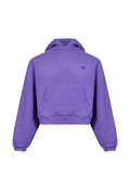 ERL logo-embroidered cropped hoodie