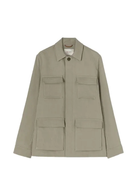 RETORI Saharienne pocket-details linen jacket
