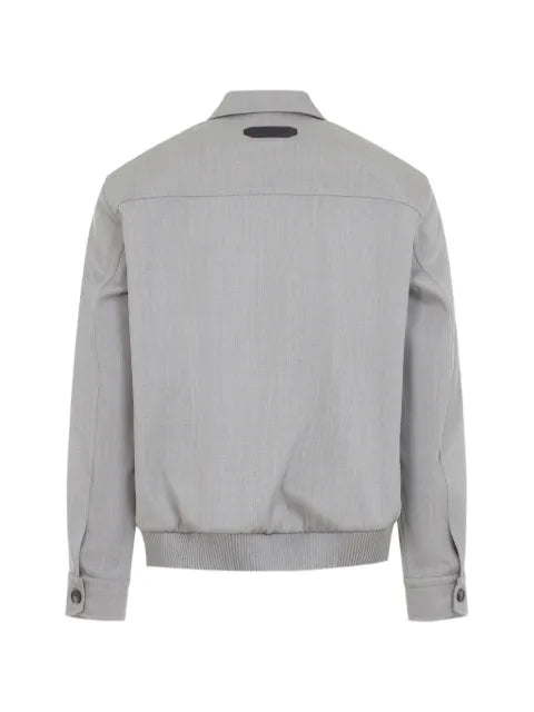 Brioni wool zip-up jacket