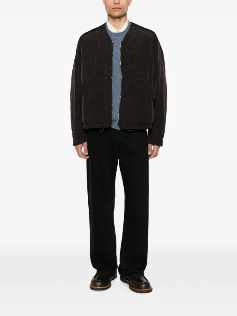 RANRA logo-embroidered zip-up jacket