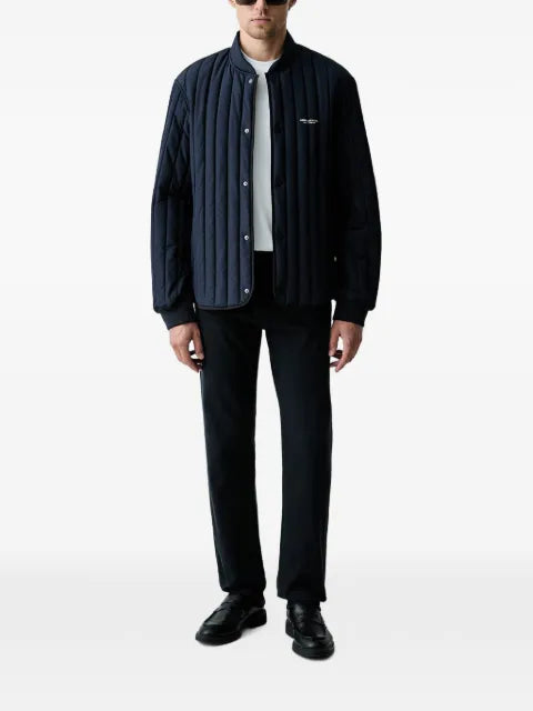 Armani Exchange quilted logo-print jacket