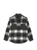 FIVE CM check-pattern patch-pocket shirt