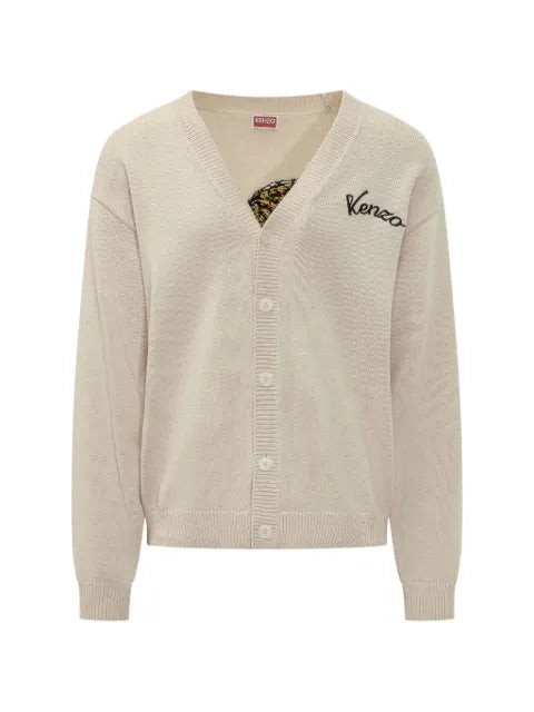 KENZO Jumping Tiger embroidered cardigan