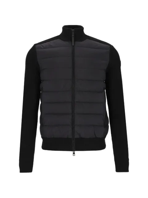 Moncler quilted panelled cardigan