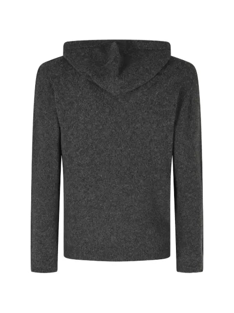 Roberto Collina knitted drawstring hoodie