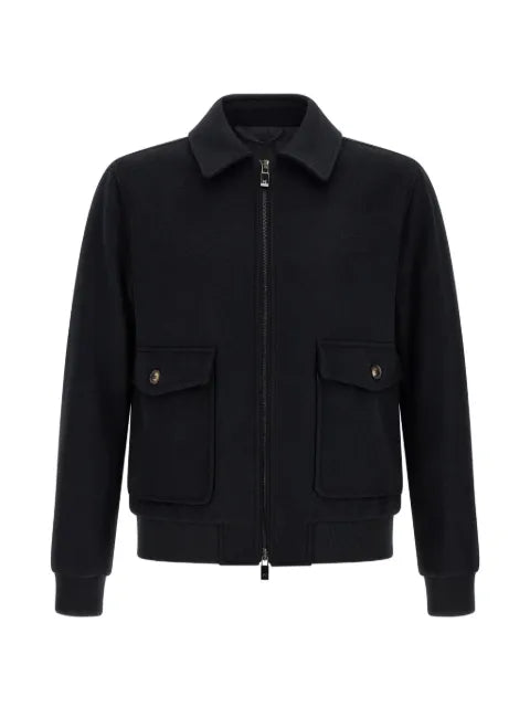 Pal Zileri zip-up wool-blend jacket