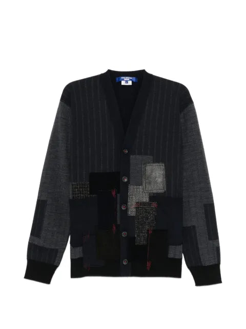 Junya Watanabe jacquarded patchwork cardigan