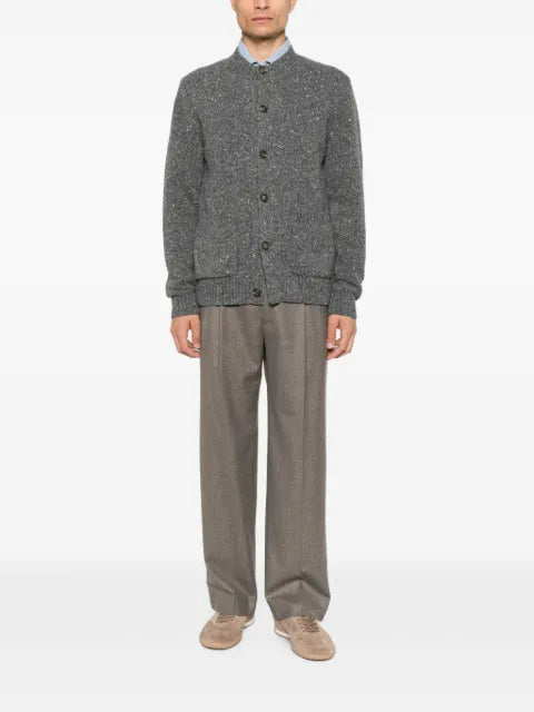 Eleventy marl-knit button-up cardigan