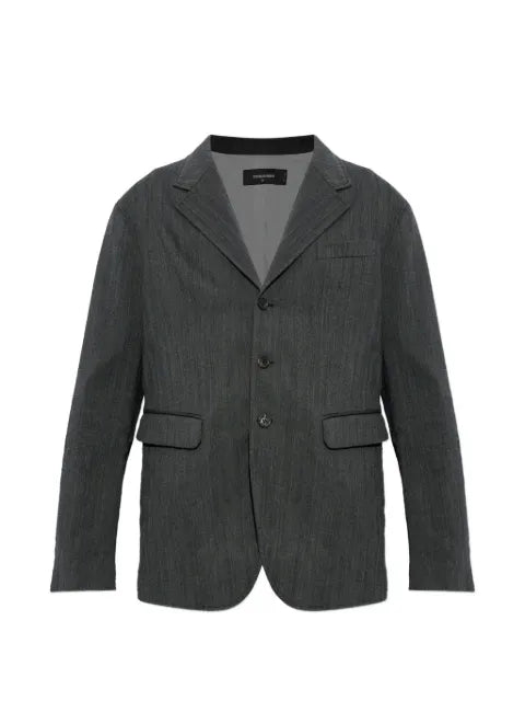 DSQUARED2 Osaka herringbone-pattern notch-lapels blazer