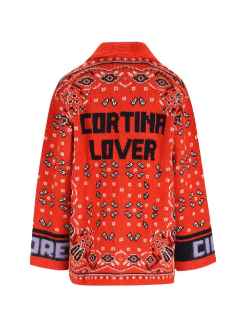 Giada Benincasa Soho intarsia-knit button-down cardigan