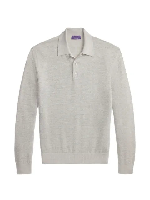 Ralph Lauren Purple Label herringbone-knit sweater