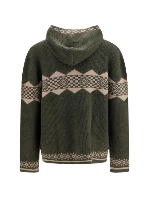 Baziszt Horin hooded cardigan