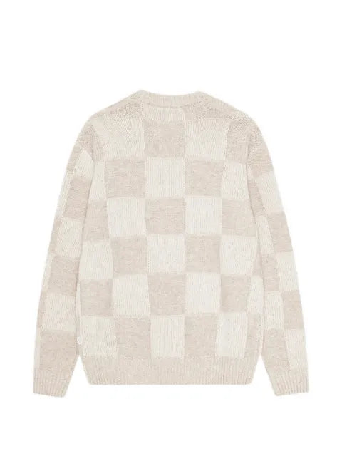 Les Deux check-knit sweater