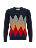 Ballantyne intarsia-knit V-neck sweater