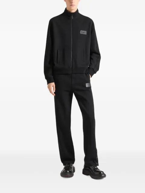 Givenchy zipped sweatshirt in wool with Givenchy Paris patch